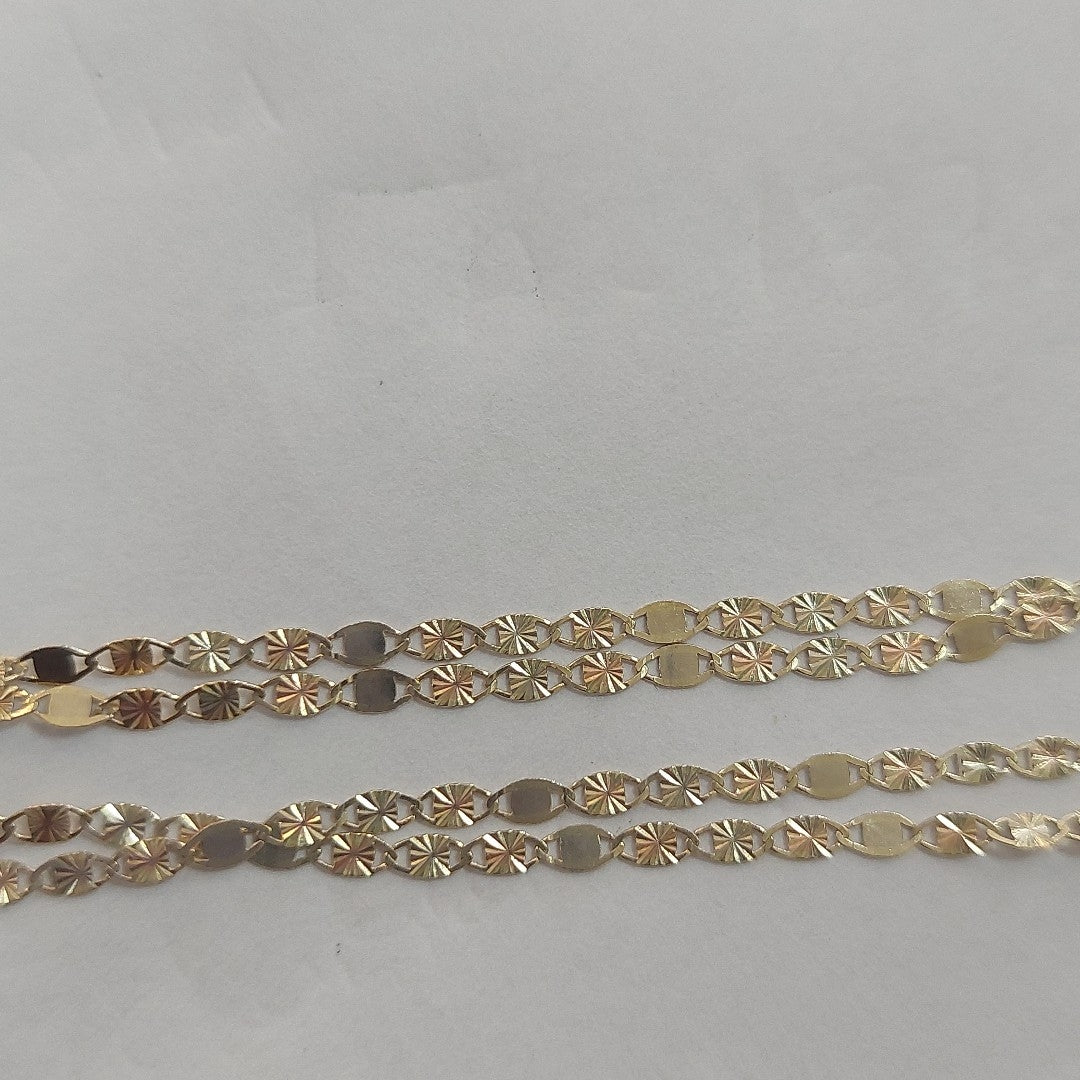 CADENAS TEJIDO GUCHI ORO 10K 55 CM 1.7 GR (NUEVO)