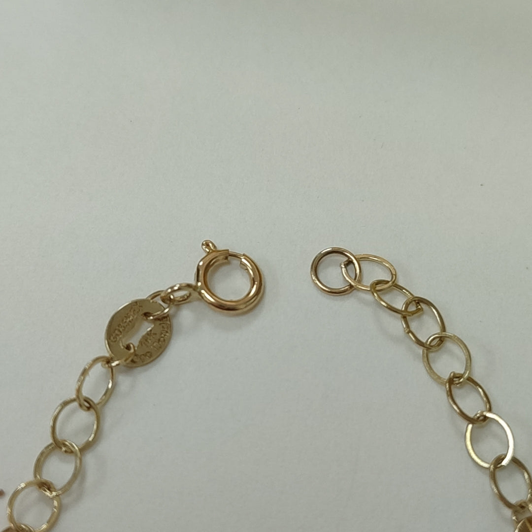 PULSERA ESPECIAL 14K 18 CM 1.5 GR (NUEVO)