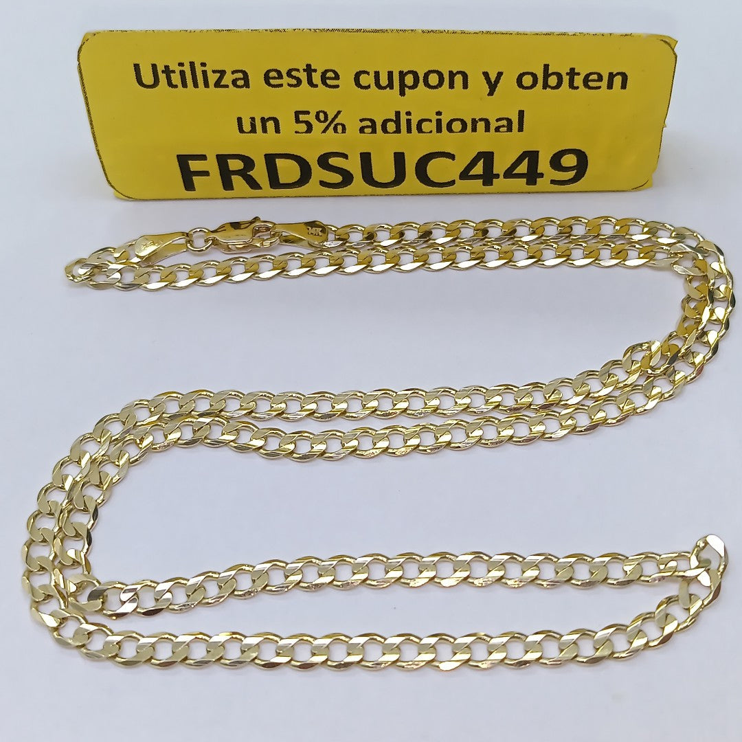 CADENA BARBADA 14K 55 CM 12.7 GR (NUEVO)