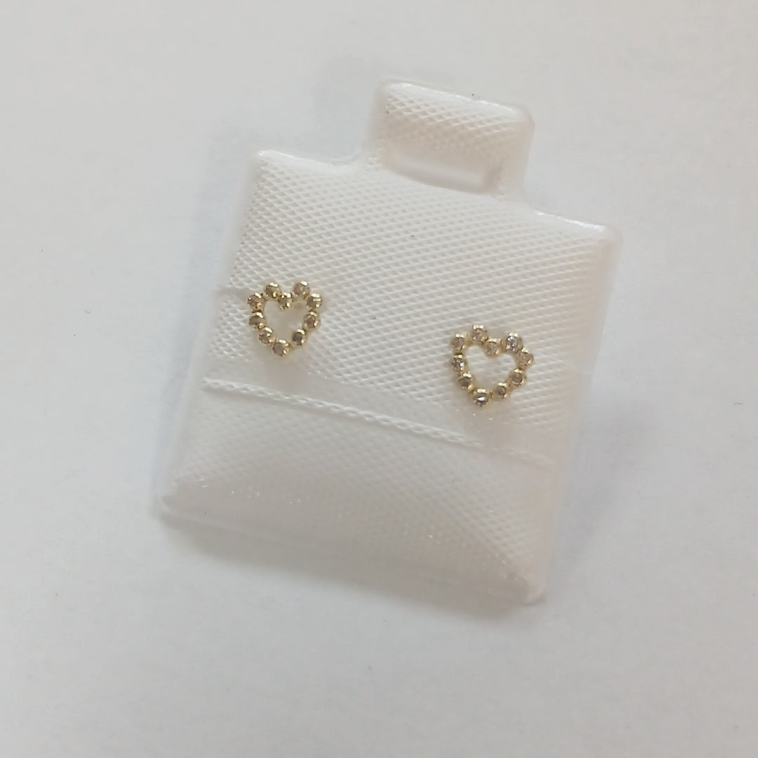 BROQUELES BROQUEL FIG CORAZON 14K 0.23 GR (NUEVO)