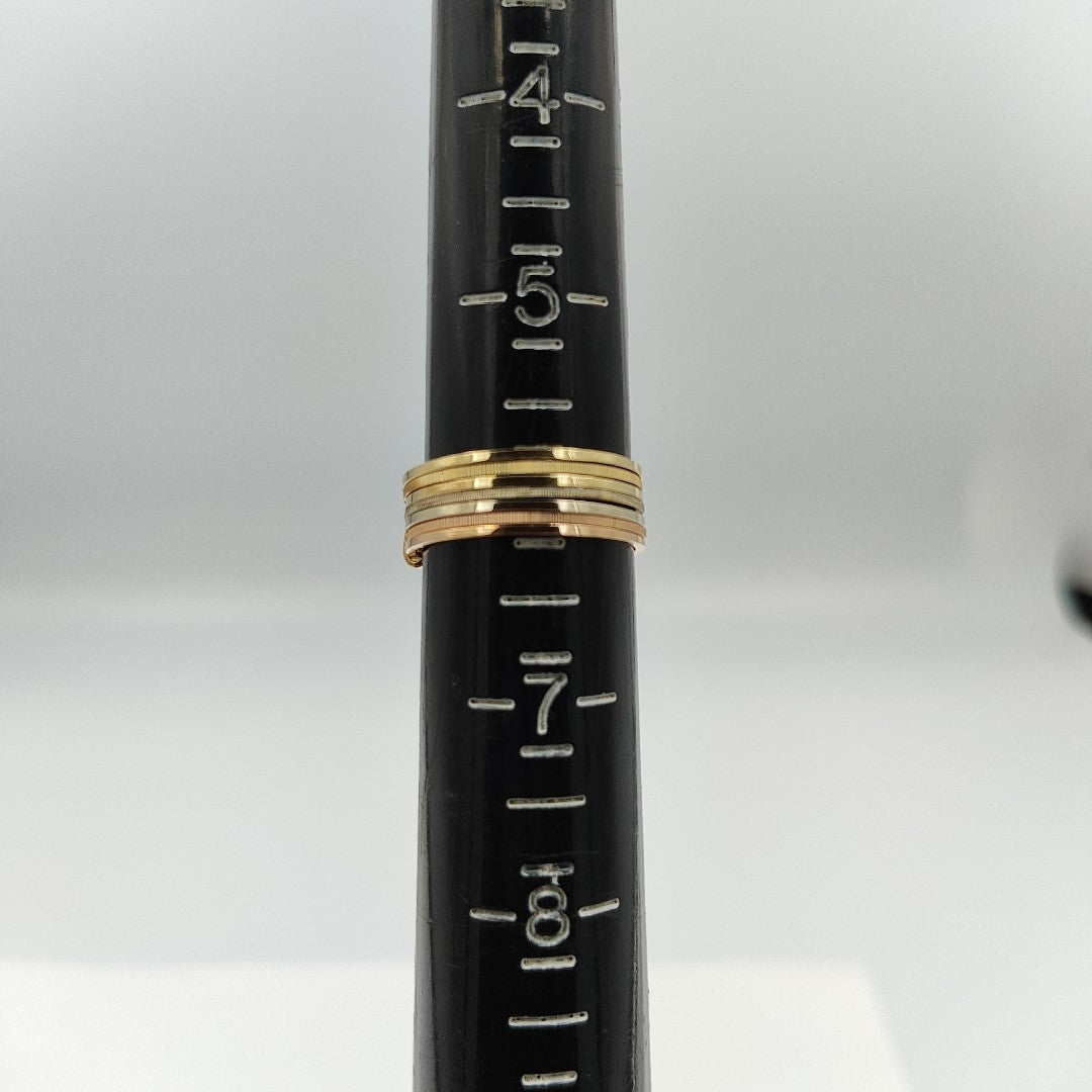 SEMANARIO DE ARGOLLAS ORO,ORO COMBINADO 14 K 3,20 GRMS (SEMINUEVO)