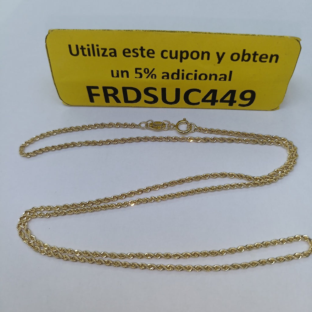 CADENA TORZAL 10K 55 CM 4.7 GR (NUEVO)