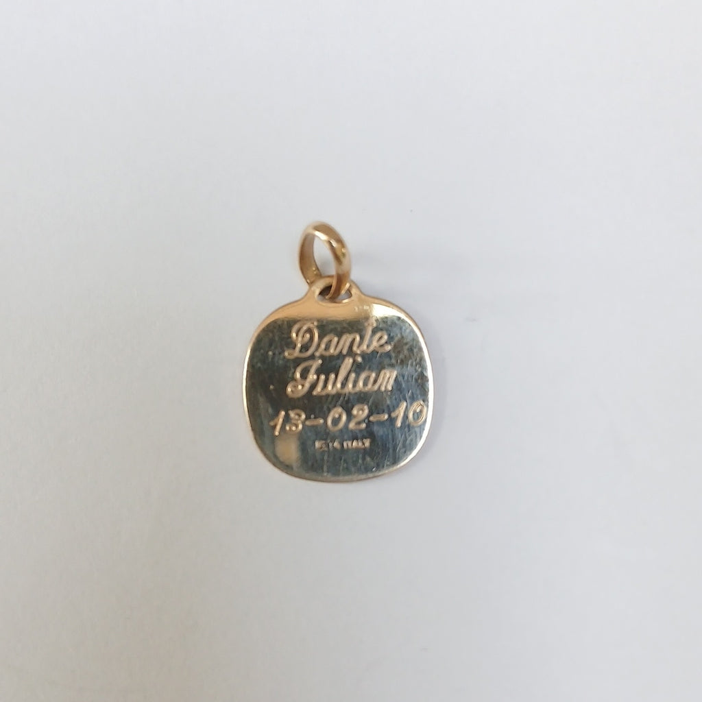 MEDALLA PERSONAL ORO 14 K 1.6 GRMS (SEMINUEVO)
