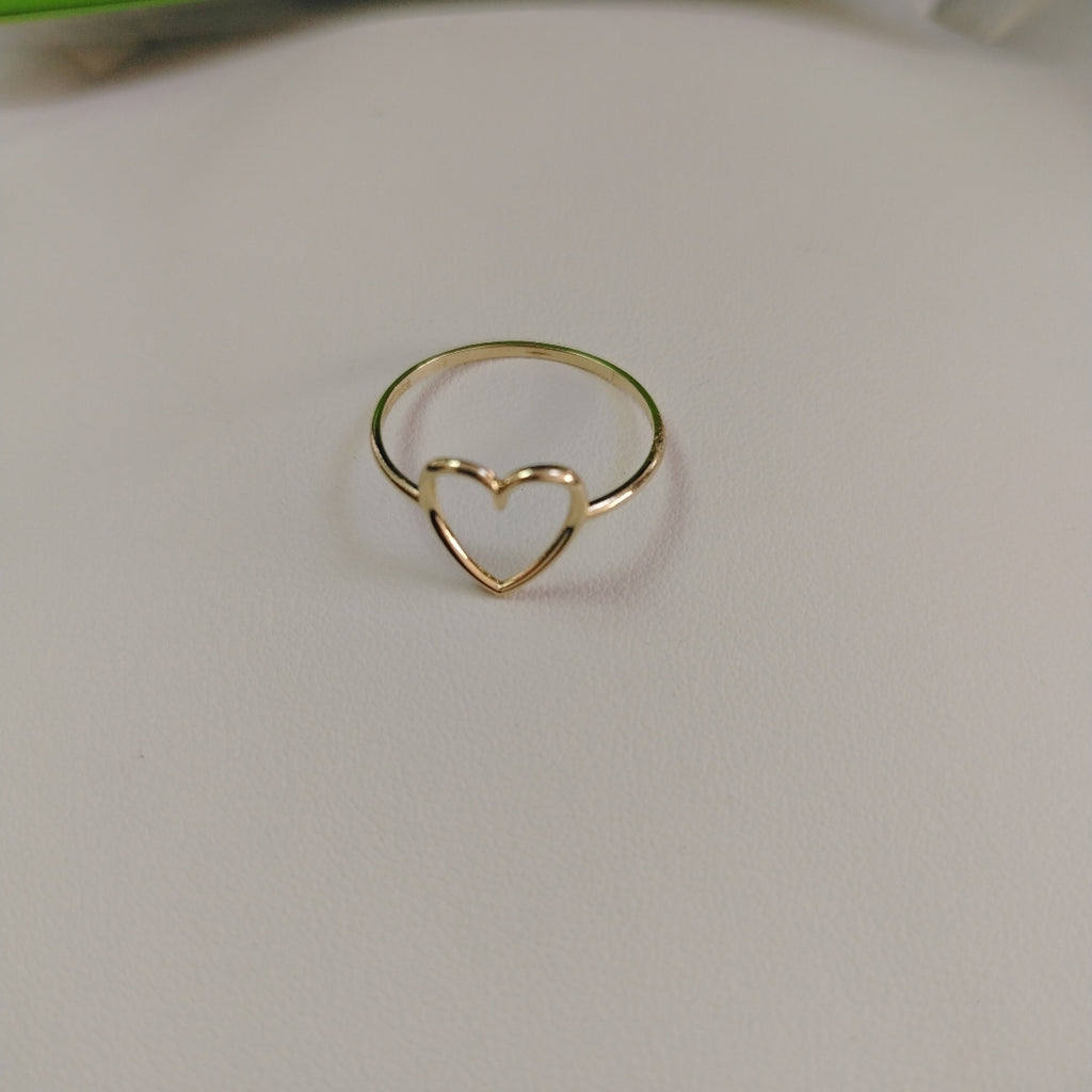 ANILLOS ANILLITO FIG CORAZON 10K TALLA 9 0.9 GR (NUEVO)
