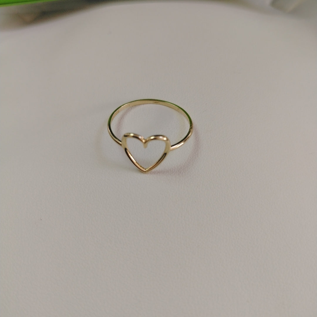 ANILLOS ANILLITO FIG CORAZON 10K TALLA 9 0.9 GR (NUEVO)