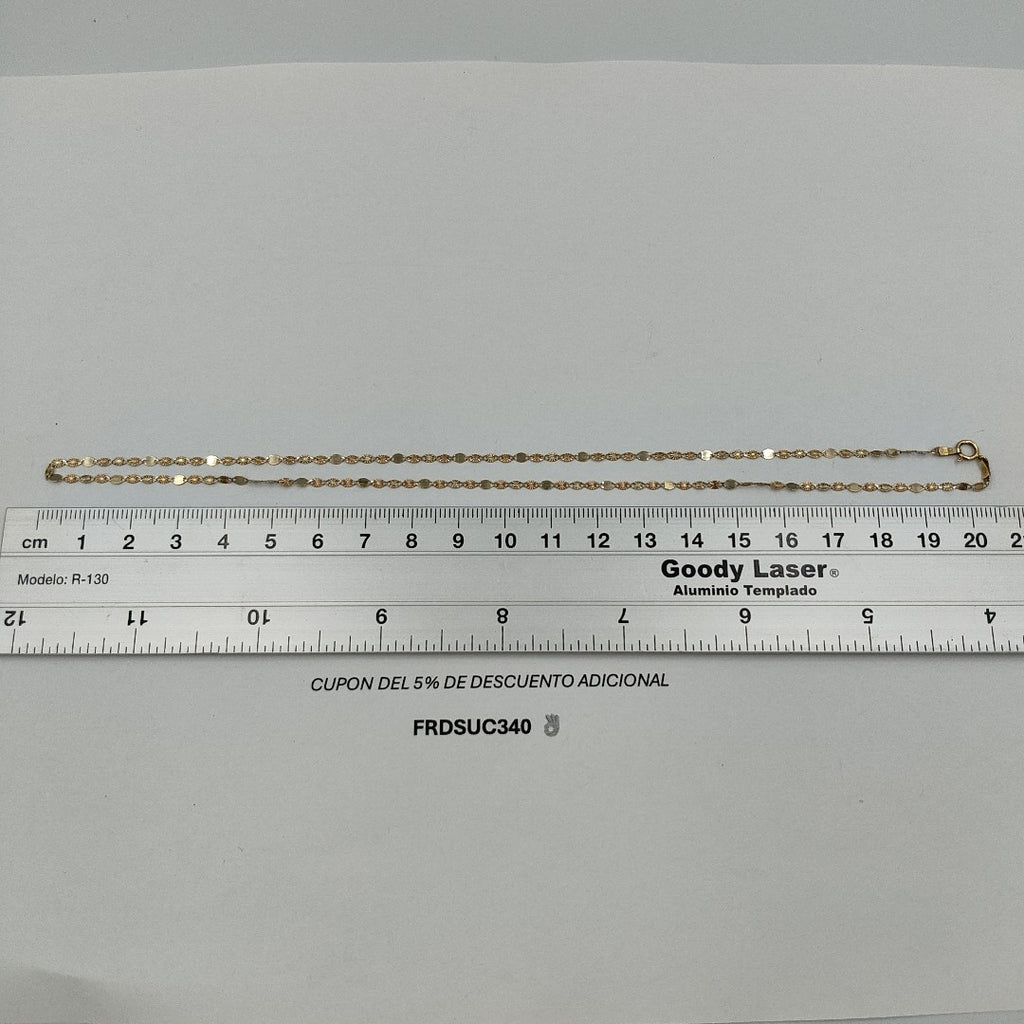 CADENA ORO,ORO COMBINADO 10 K 1,10 GRMS (SEMINUEVO)
