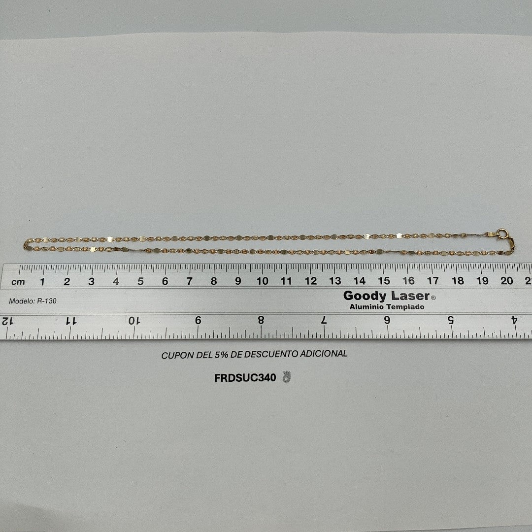 CADENA ORO,ORO COMBINADO 10 K 1,10 GRMS (SEMINUEVO)