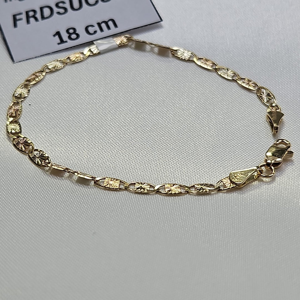 PULSERA GUCHI 14K 18 CM 3 GR (NUEVO)