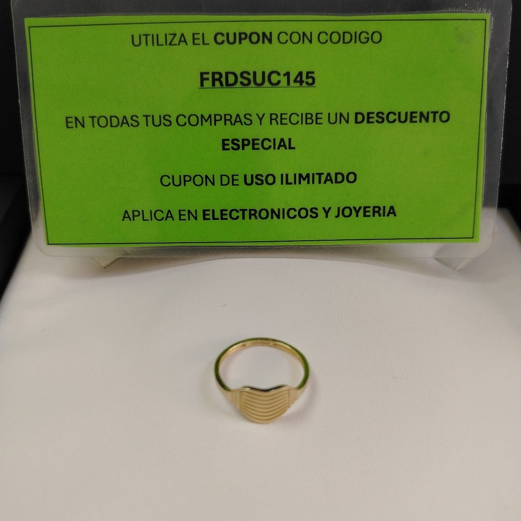 ANILLOS CORAZON 14K TALLA 7 1.7 GR (NUEVO)