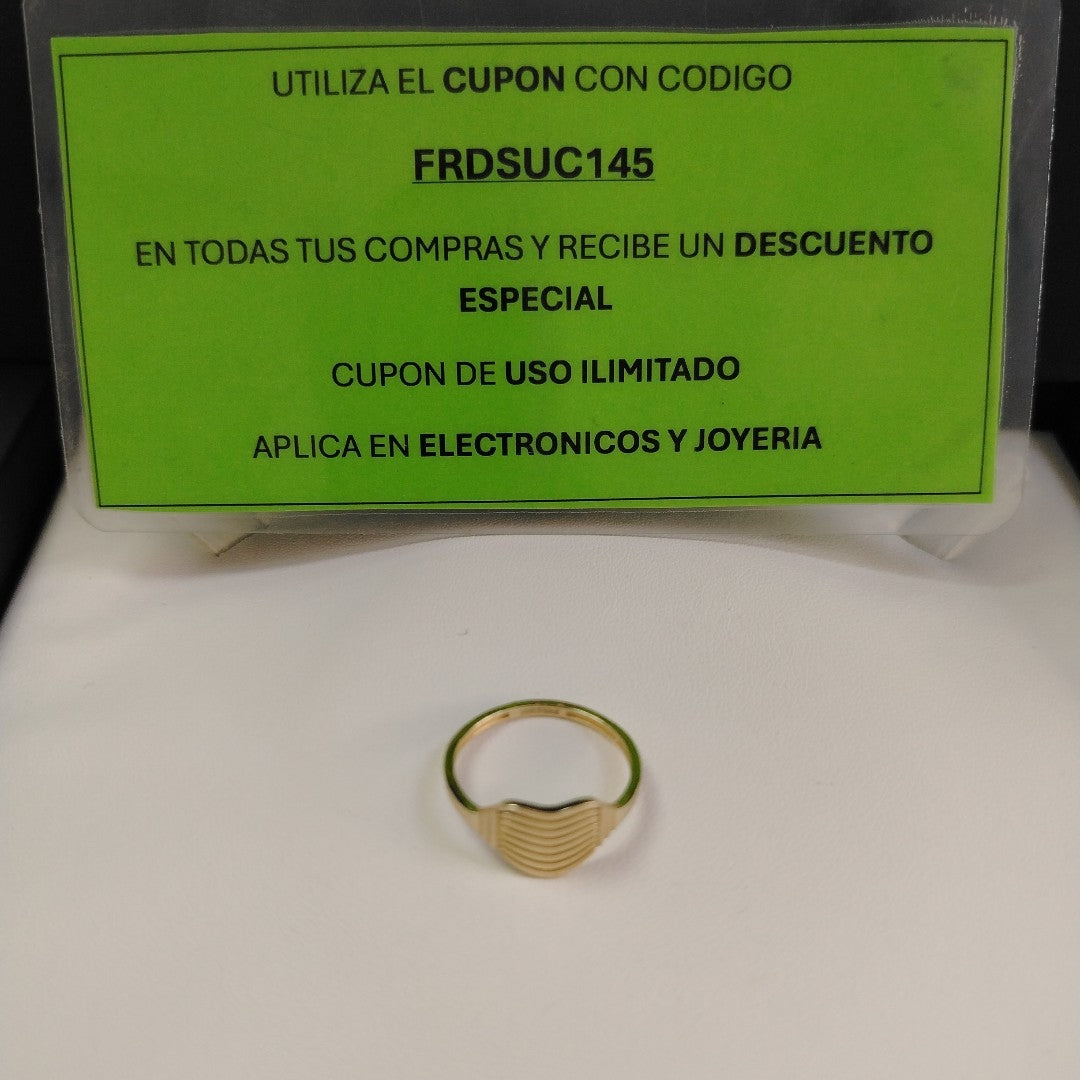 ANILLOS CORAZON 14K TALLA 7 1.7 GR (NUEVO)