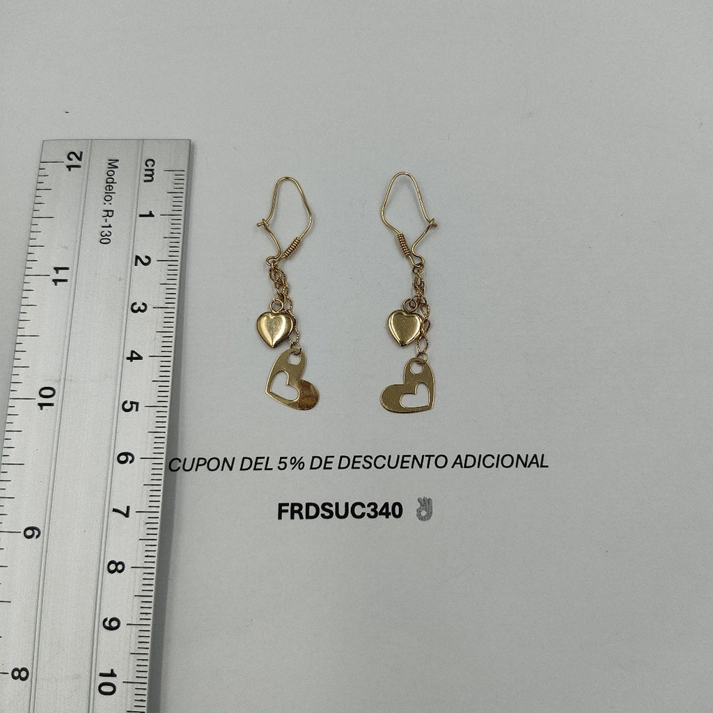 ARETES PAR ORO 10 K 1,70 GRMS (SEMINUEVO)