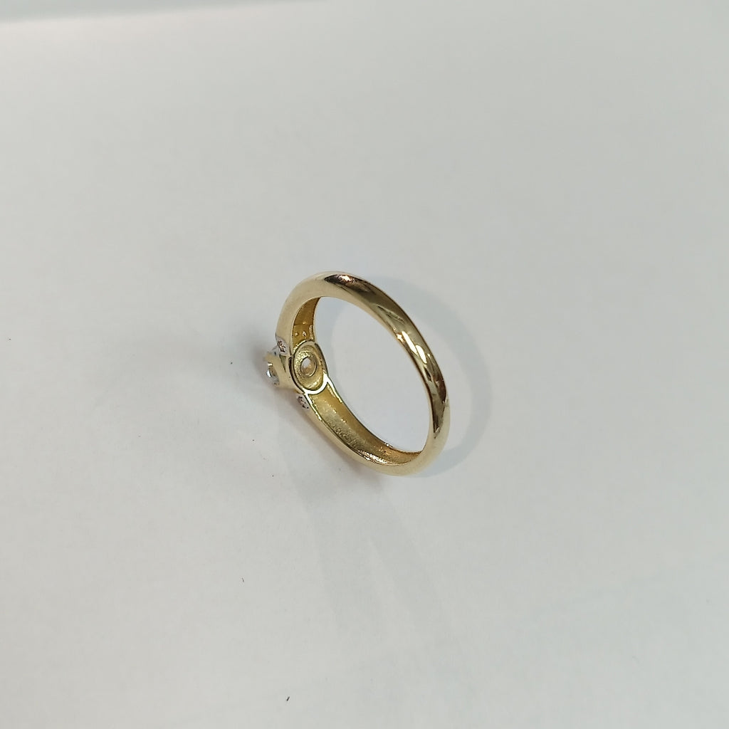 ANILLO ANILLITO C CIRCONIAS 14K 7 TALLA 2.3 GR (NUEVO)