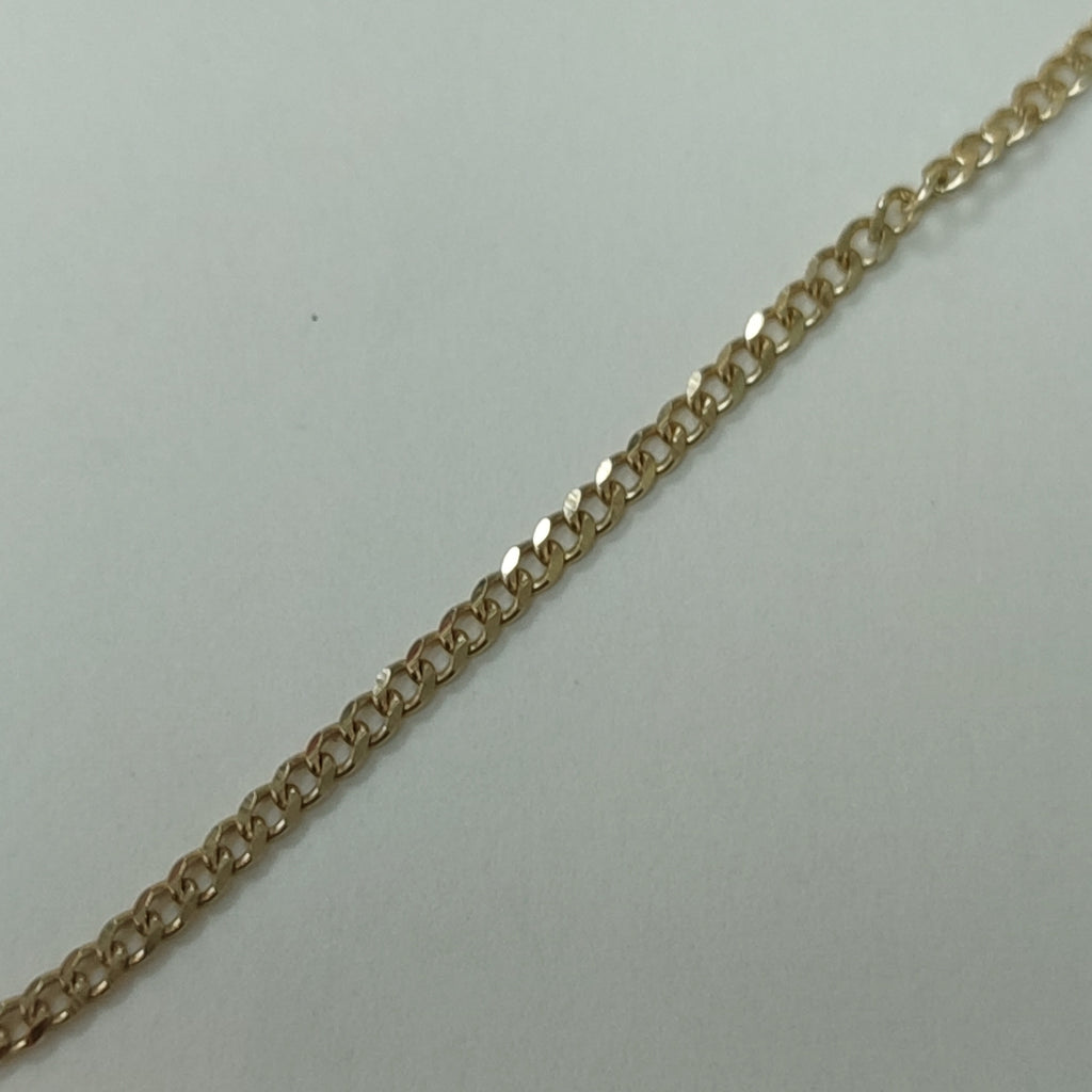CADENAS TEJIDO BARBADA ORO 10K 60 CM 4.2 GR (NUEVO)