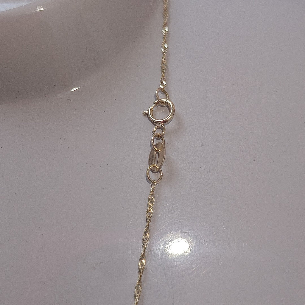 CADENA, MEDALLA RELIGIOSA ORO 10 K 2.1 GRMS (SEMINUEVO)