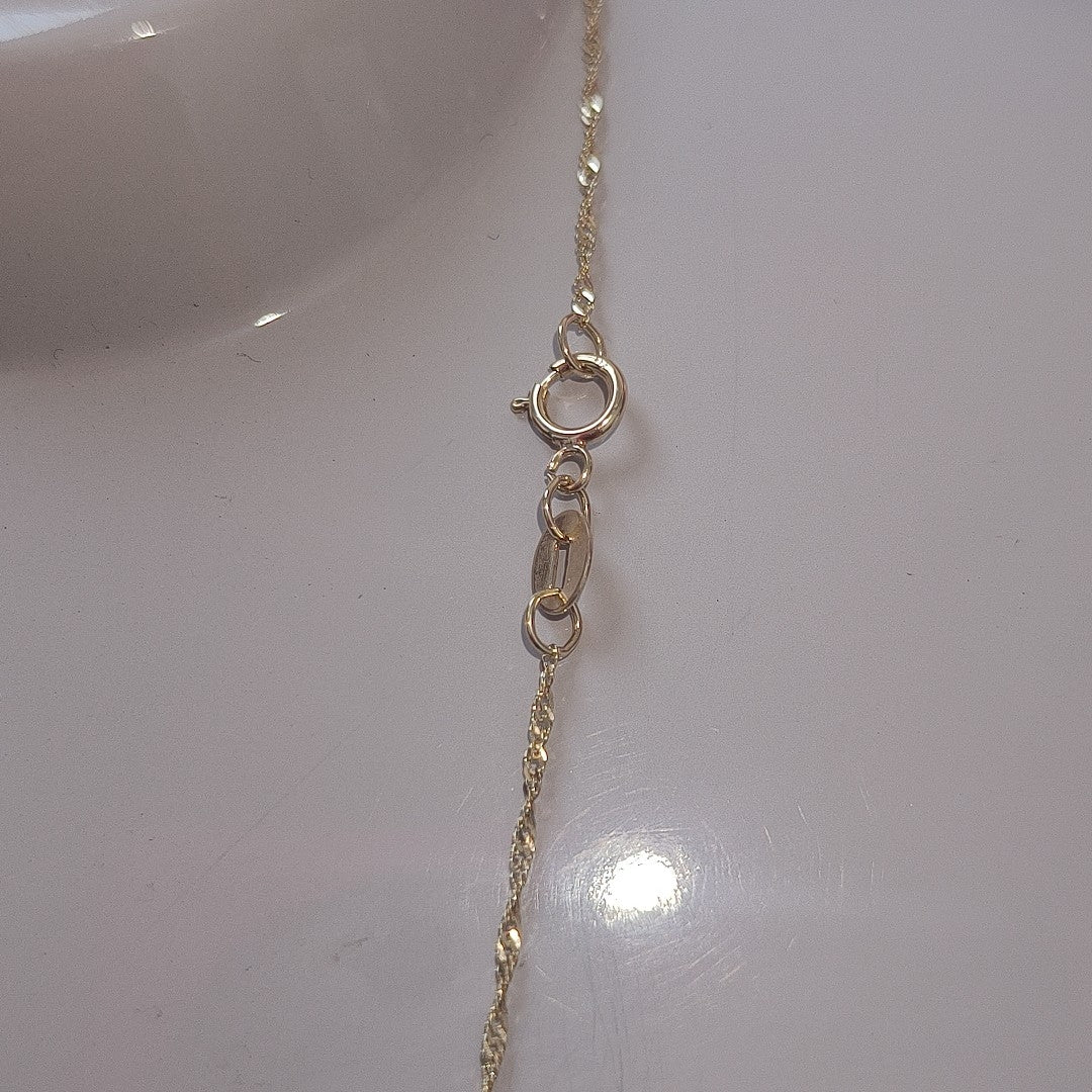 CADENA, MEDALLA RELIGIOSA ORO 10 K 2.1 GRMS (SEMINUEVO)