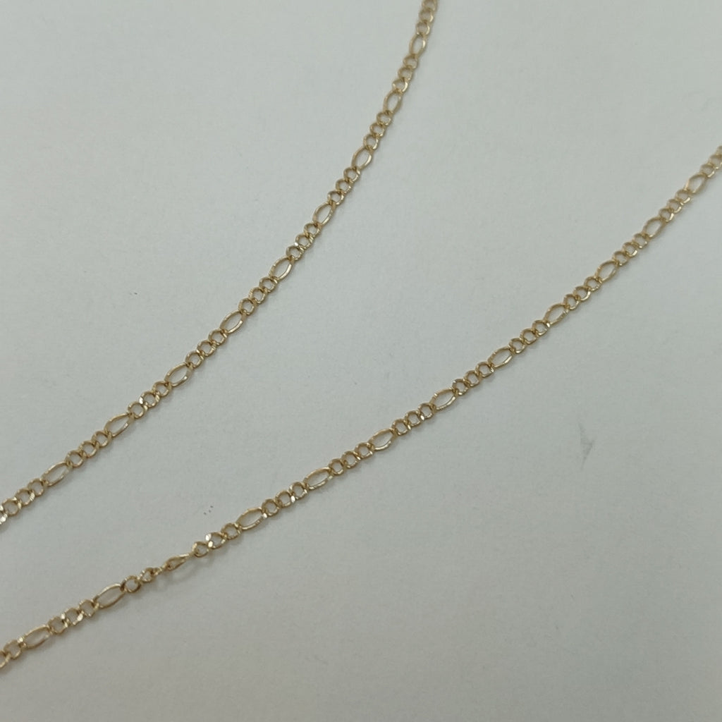 CADENAS TEJIDO 3X1 ORO 10K 55 CM 1.4 GR (NUEVO)