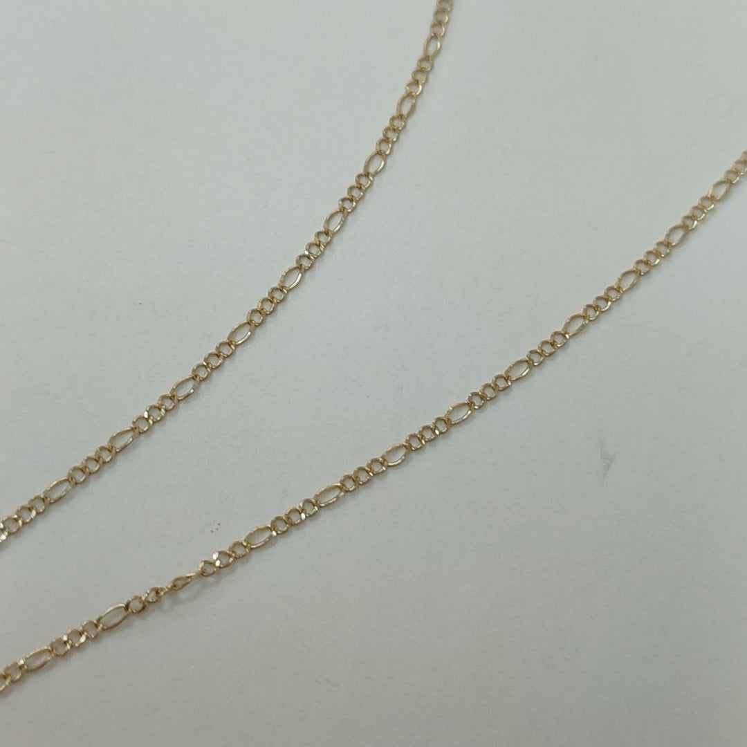 CADENAS TEJIDO 3X1 ORO 10K 55 CM 1.4 GR (NUEVO)