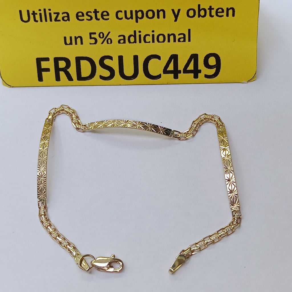 PULSERA ESPECIAL 10K 18 CM 2.5 GR (NUEVO)