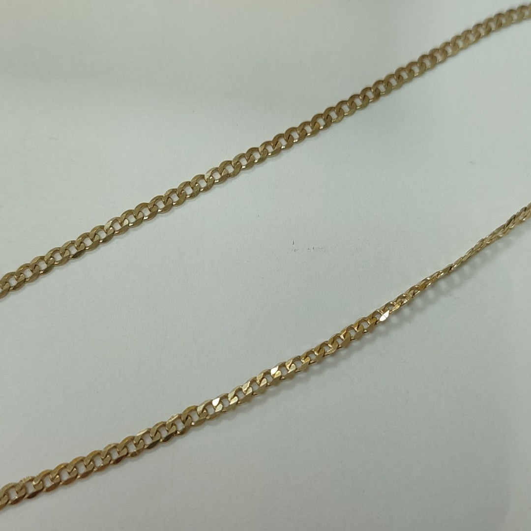 CADENA TEJIDO BARBADA 14K 55 CM 5.5 GR (NUEVO)