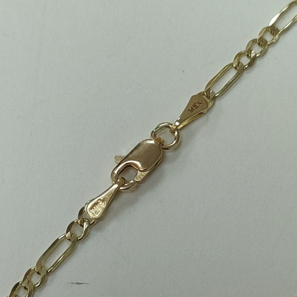 CADENA 3X1 14K 60 CM 5.4 GR (NUEVO)