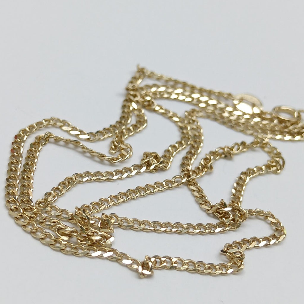 CADENAS TEJIDO BARBADA ORO 10K 55 CM 3.8 GR (NUEVO)