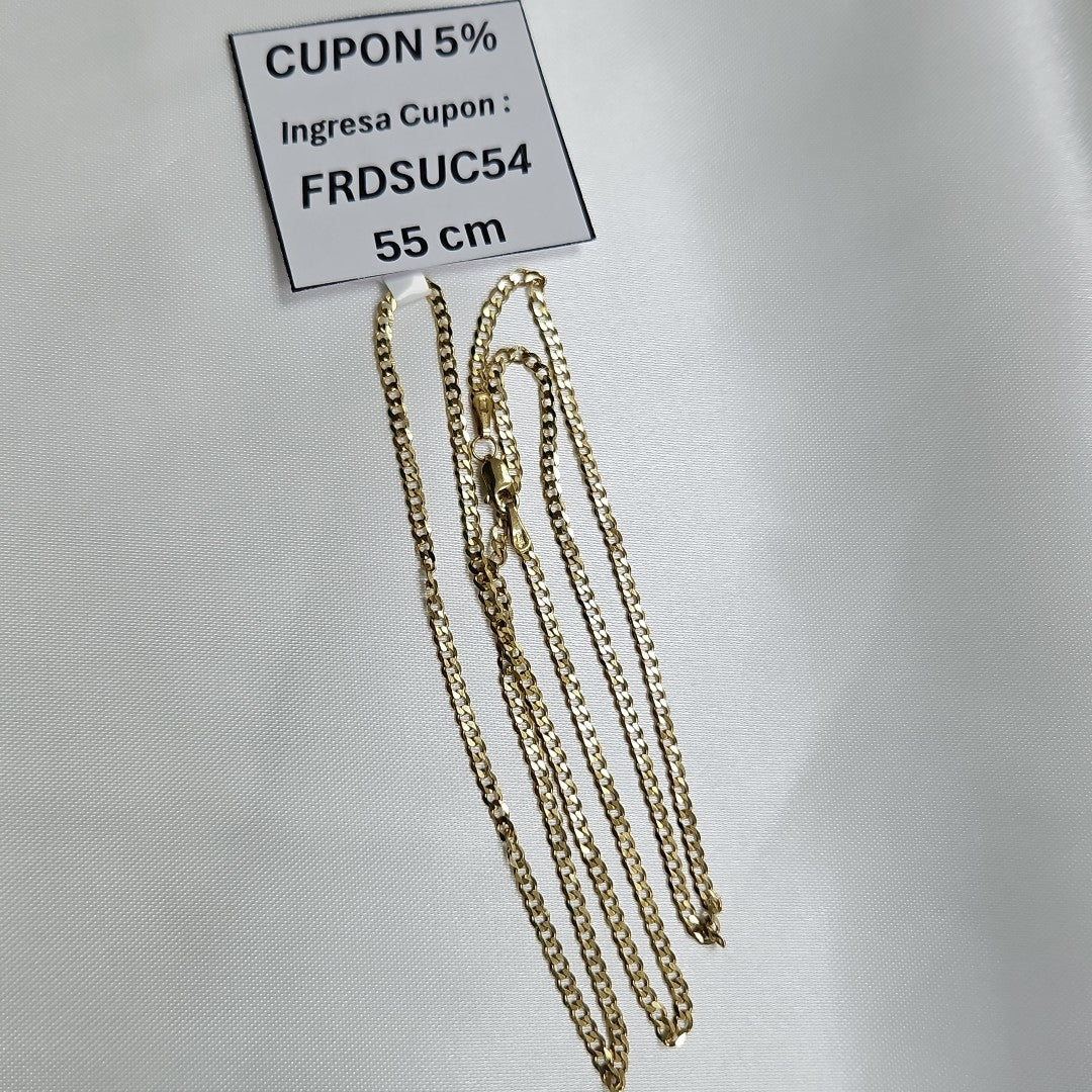 CADENA BARBADA 14K 55 CM 5.9 GR (NUEVO)
