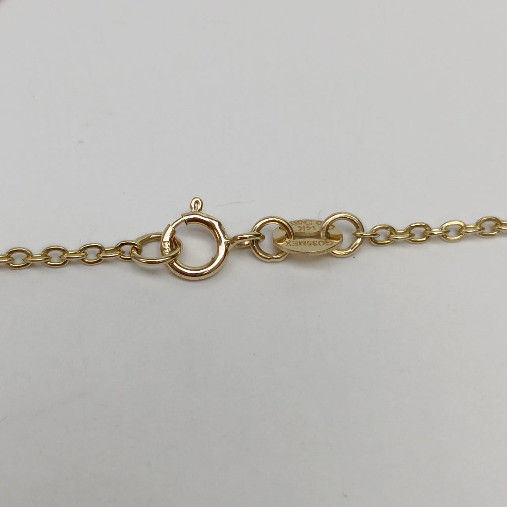 PULSERA TEJIDO ESPECIAL C CORAZON ROJO 14K 18 CM 2.1 GR (NUEVO)