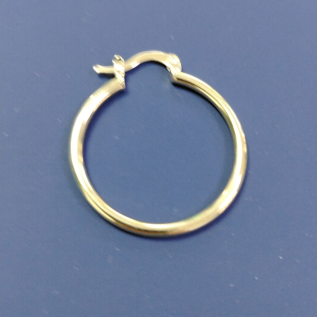 ARETES TEJIDO ARRACADAS LISAS 14K 1.5 GR (NUEVO)