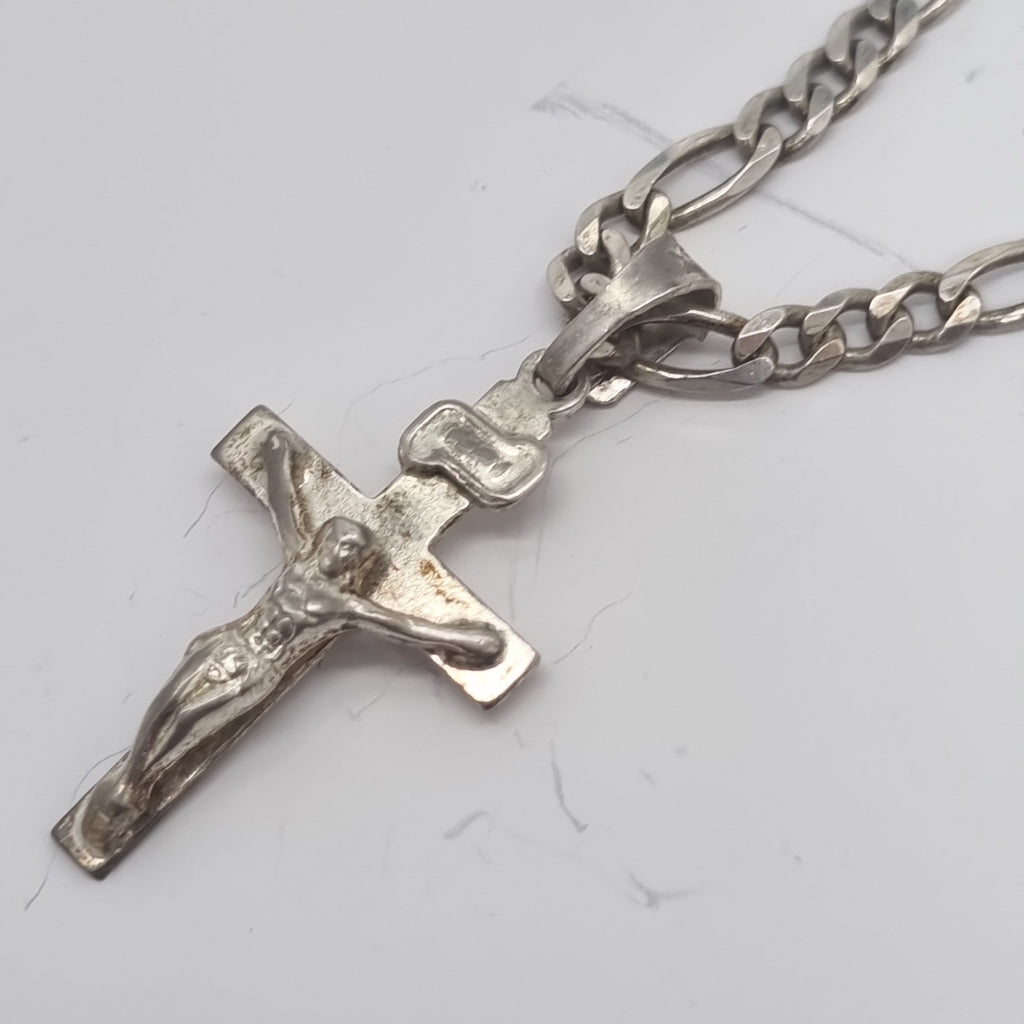 CADENA, CRUZ PLATA 16.5 GRMS (SEMINUEVO)