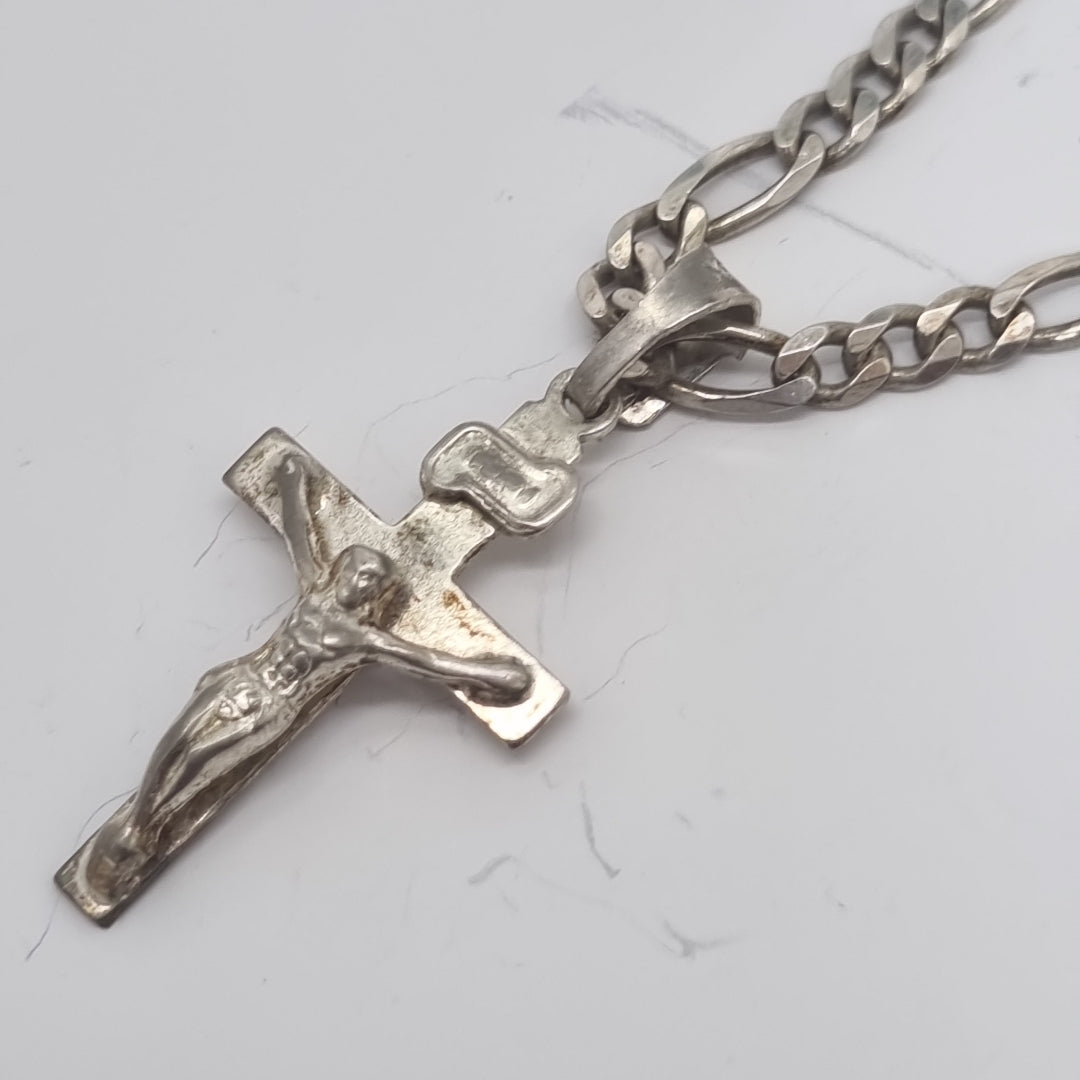 CADENA, CRUZ PLATA 16.5 GRMS (SEMINUEVO)