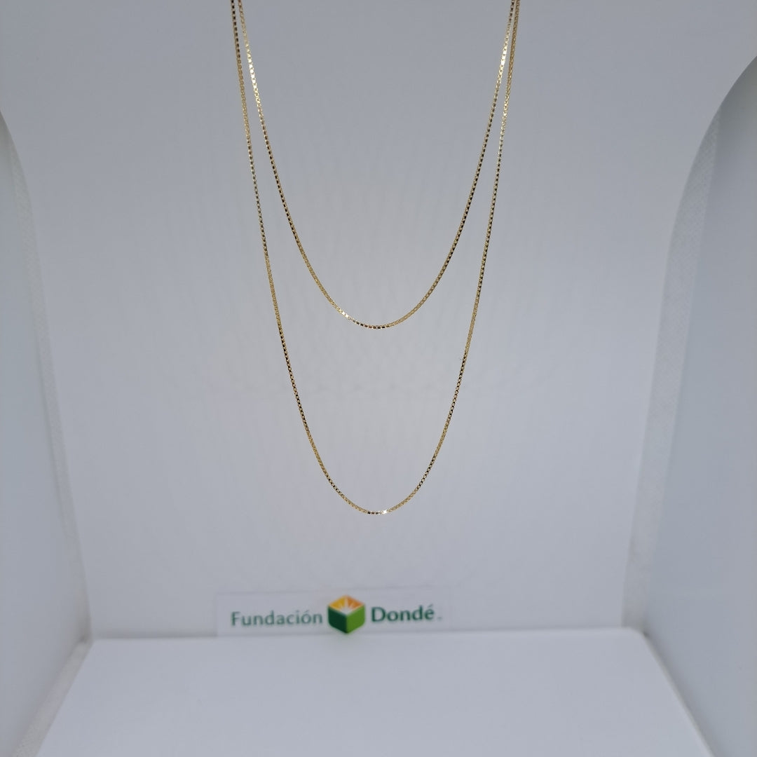 CADENA VENECIANO 14K 60 CM 2.5 GR (NUEVO)