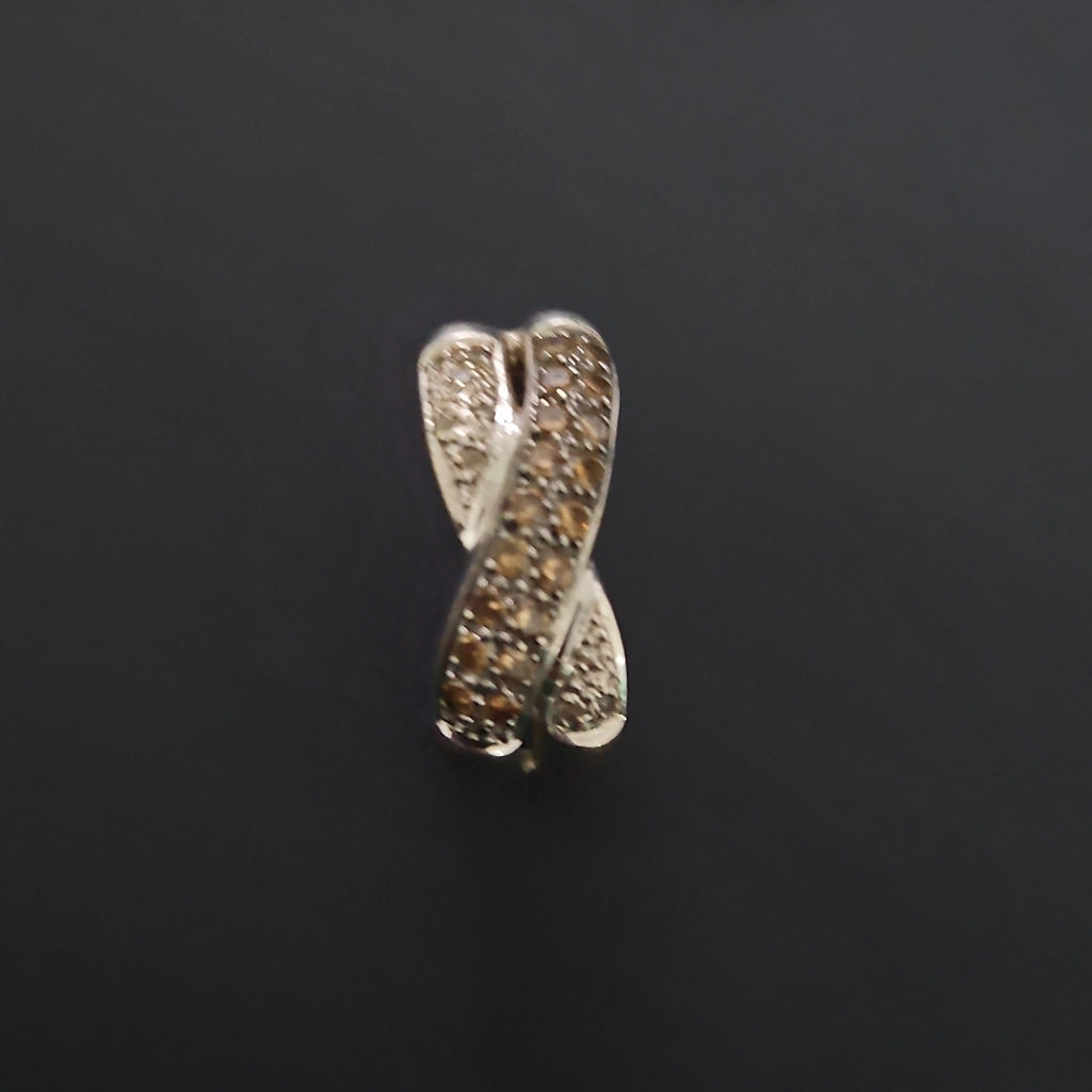 ARETES PAR ORO BLANCO 14 K 7,70 GRMS (SEMINUEVO)