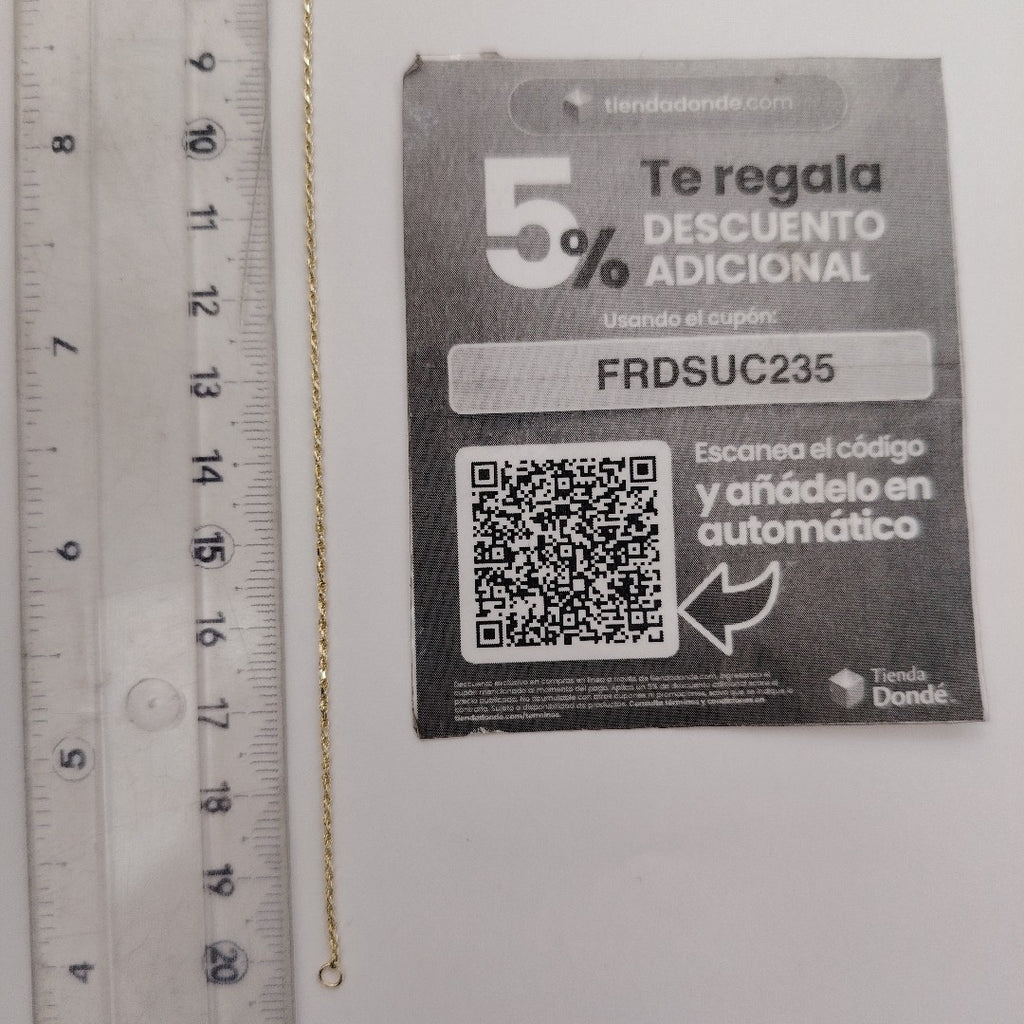 PULSERA TORZAL 14K 21 CM 1.4 GR (NUEVO)