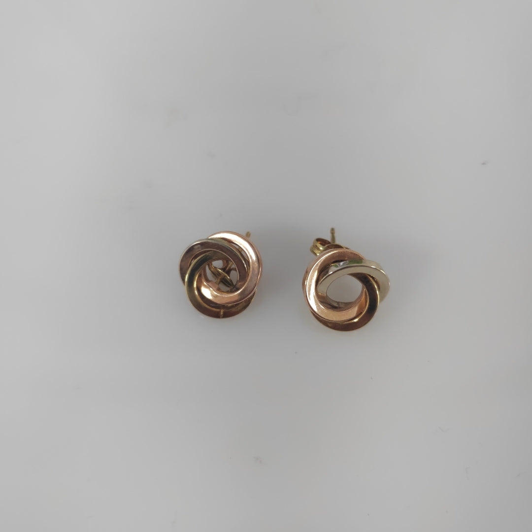 ARETES PAR ORO 14 K 1.2 GRMS (SEMINUEVO)