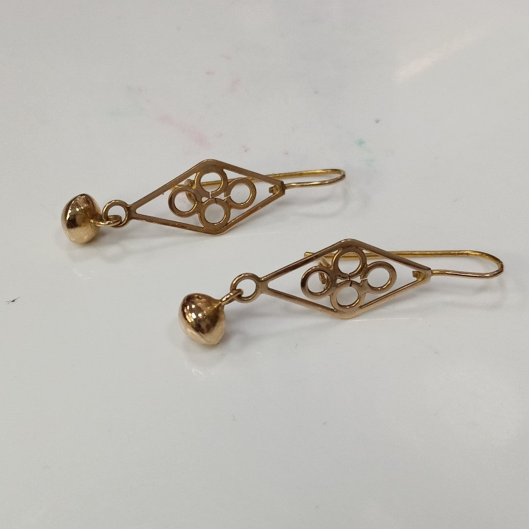 ARETES PAR ORO 8 K 3 GRMS (SEMINUEVO)