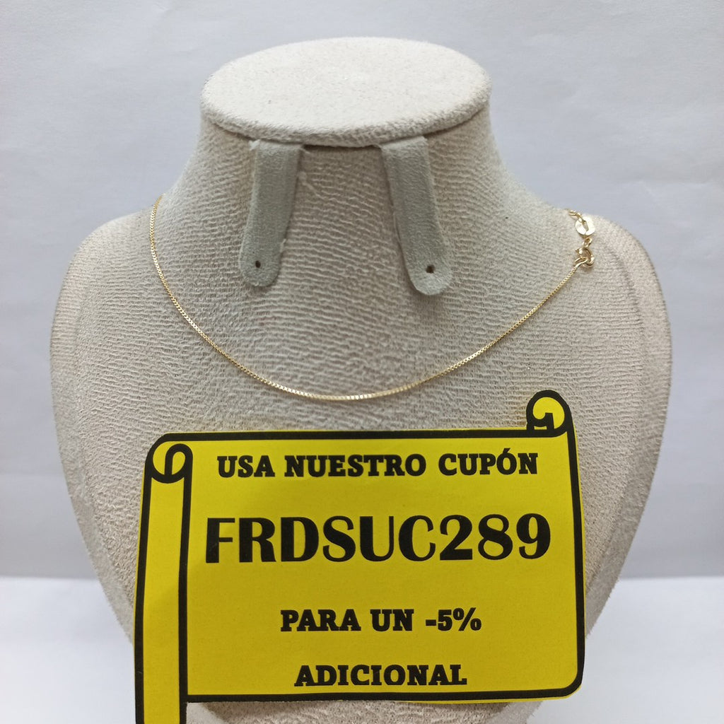 CADENA VENECIANO 14K 50 CM 1.6 GR (NUEVO)