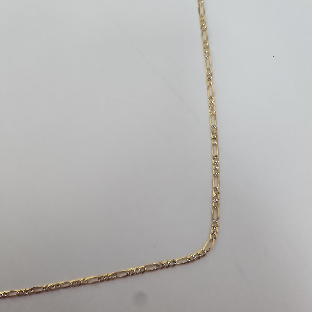 CADENA 3X1 DIAMANTADA 14K 55 CM 4.7 GR (NUEVO)