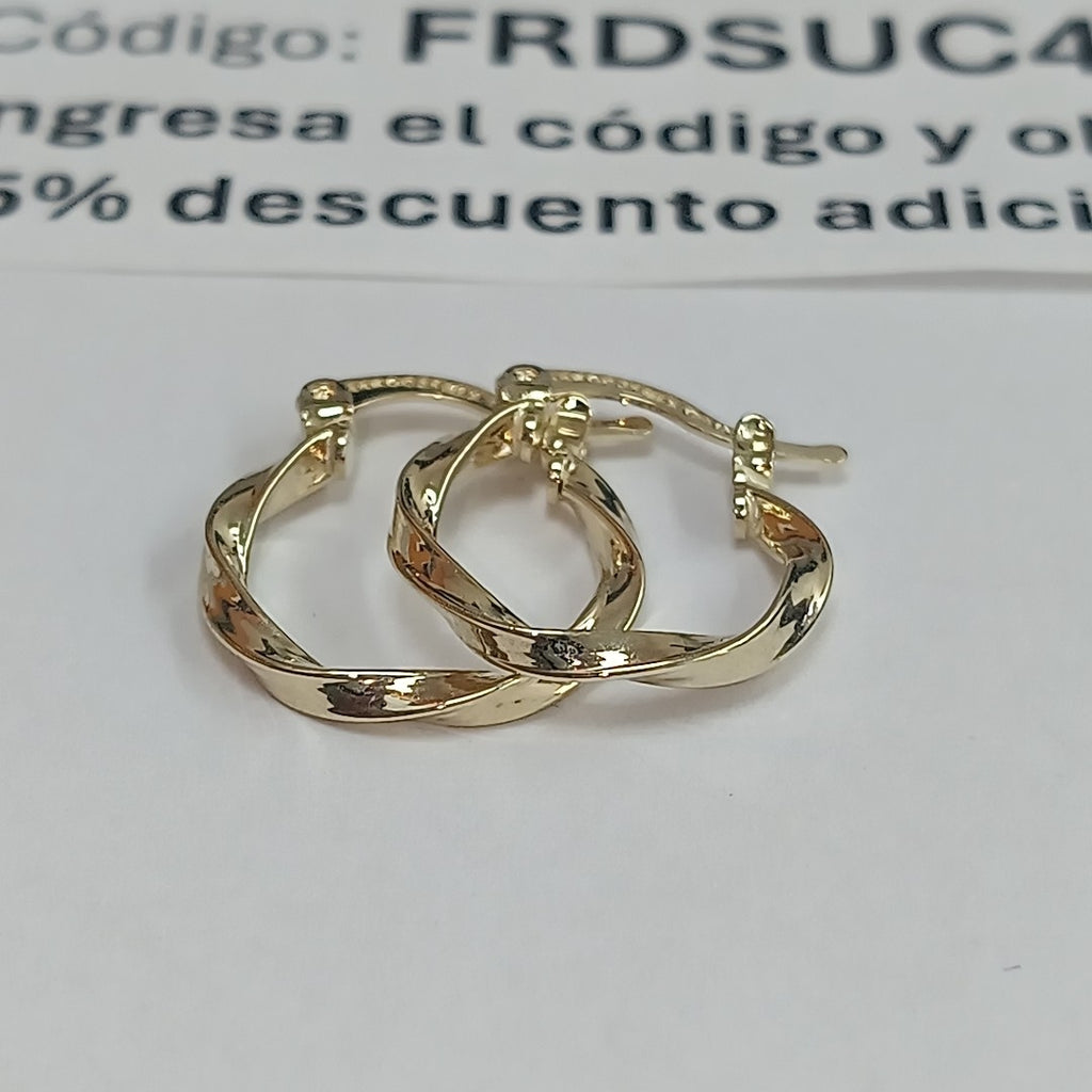ARETES ARRACADAS TORZAL 14K 1.1 GR (NUEVO)