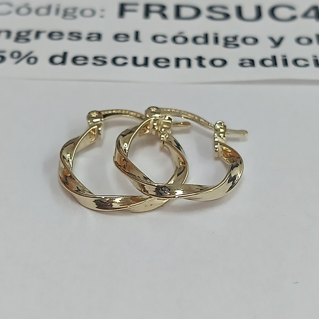 ARETES ARRACADAS TORZAL 14K 1.1 GR (NUEVO)