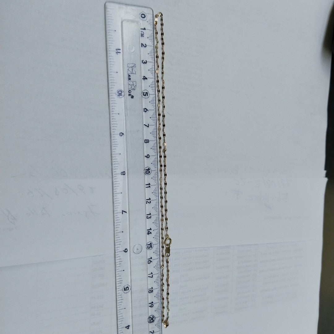 CADENA ORO COMBINADO 10 K 0,30 GRMS (SEMINUEVO)