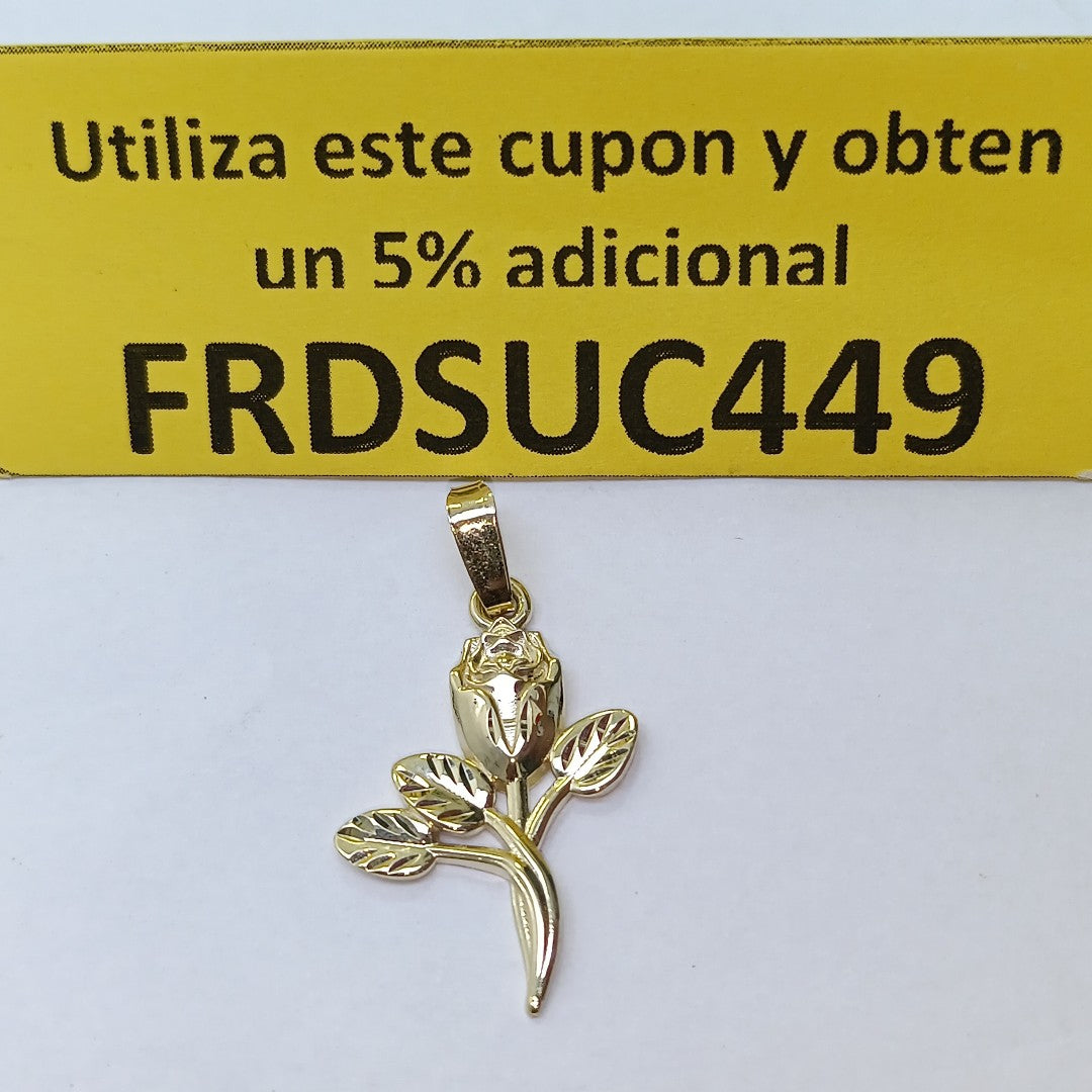 DIJE ROSA 10K 1.4 GR (NUEVO)