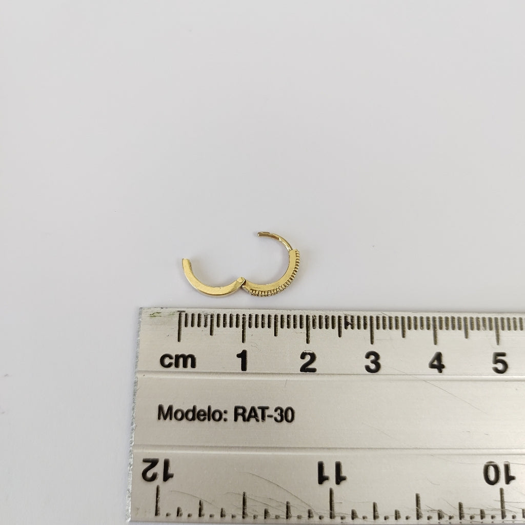 ARETES ARRACADAS CON CIRCONIAS 10K 1.3 GR (NUEVO)