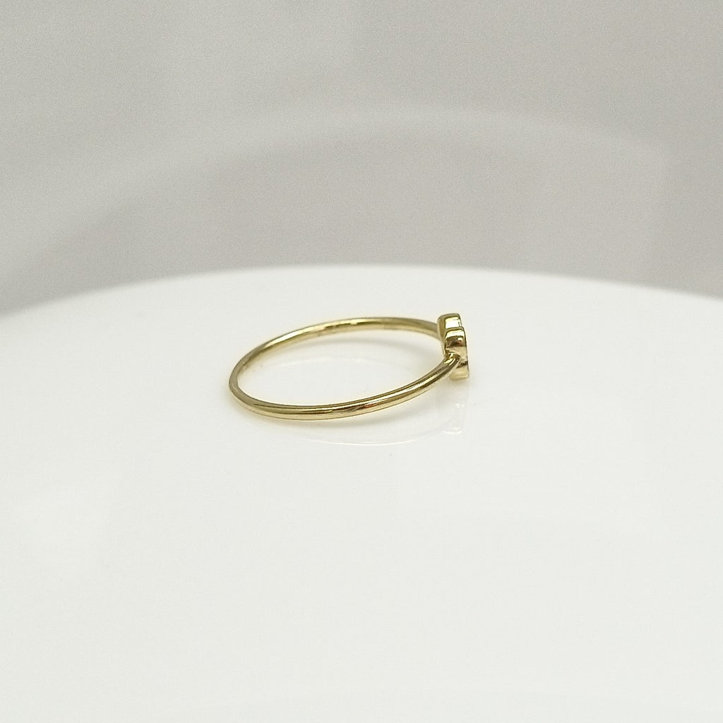 ANILLO ANILLITO MARIPOSA C CIRCONIAS 14K 7.5 TALLA 1 GR (NUEVO)