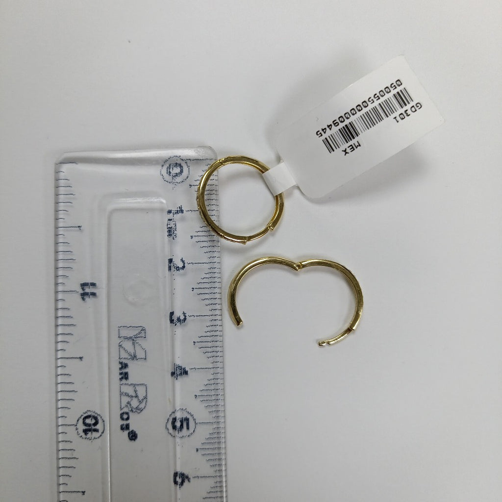 ARETES ARRACADAS C CIRCONIAS 14K 2.1 GR (NUEVO)