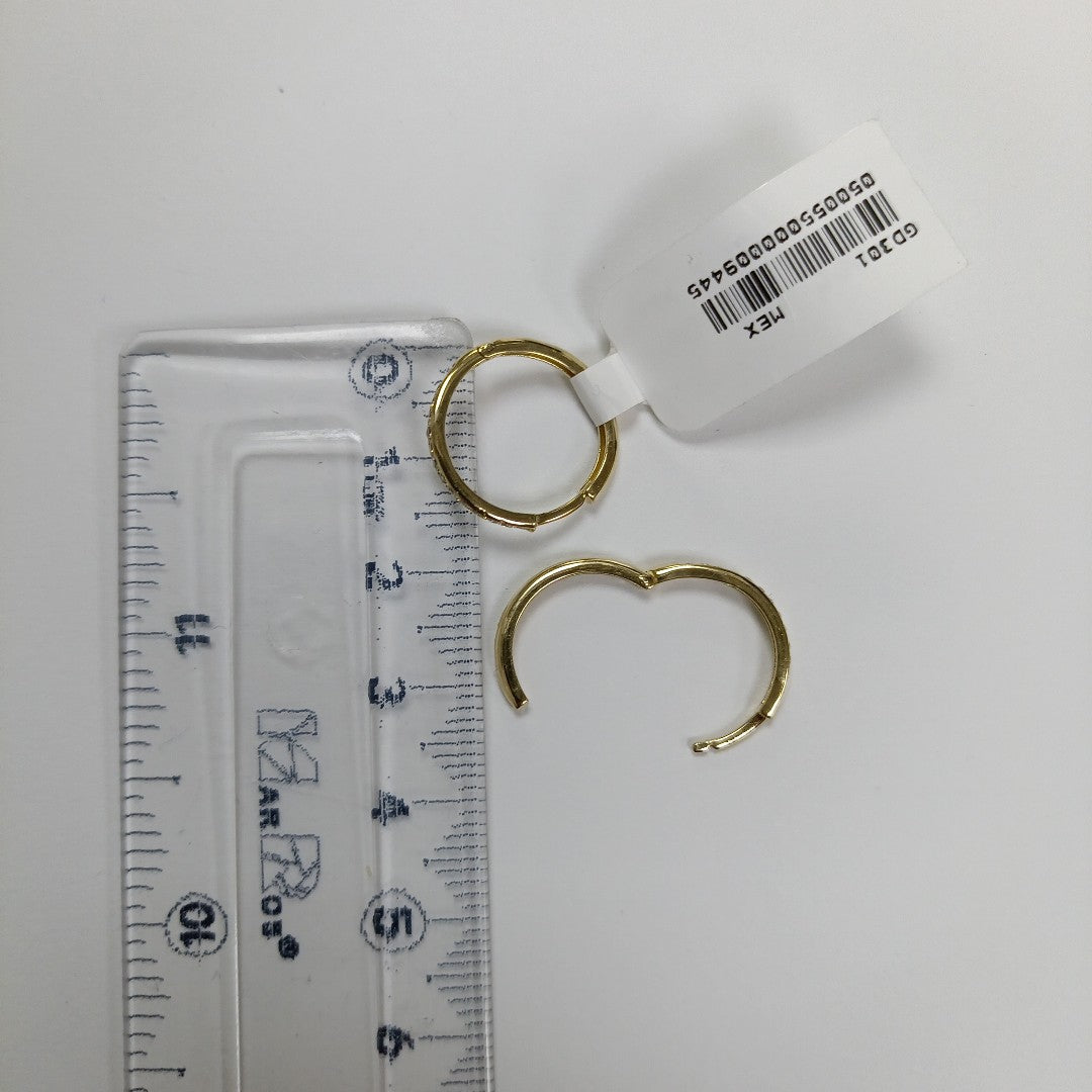 ARETES ARRACADAS C CIRCONIAS 14K 2.1 GR (NUEVO)