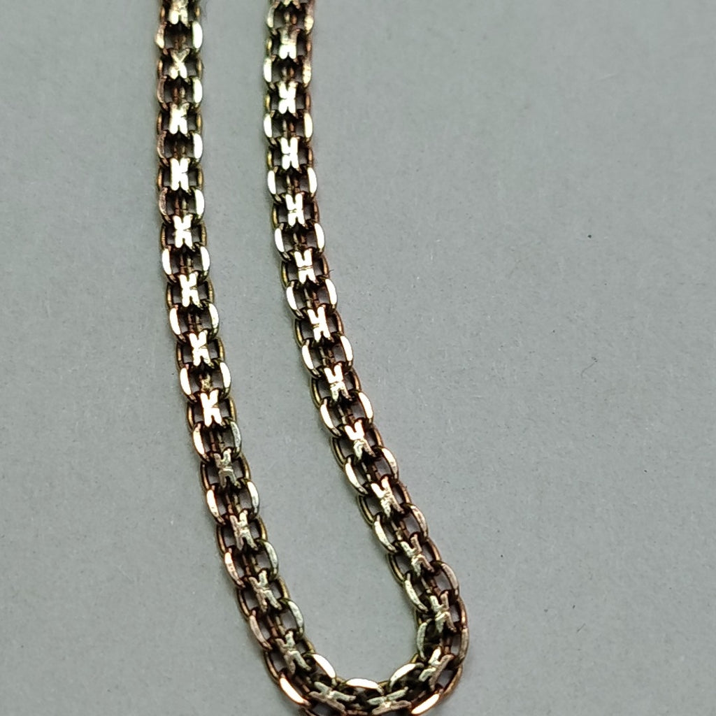 CADENA ORO COMBINADO 10 K 4 GRMS (SEMINUEVO)