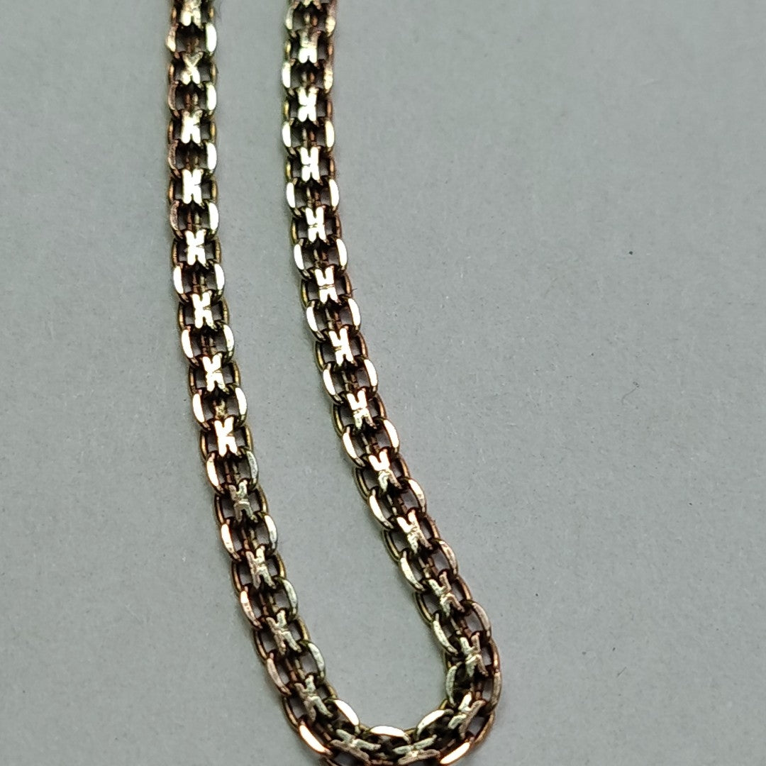 CADENA ORO COMBINADO 10 K 4 GRMS (SEMINUEVO)