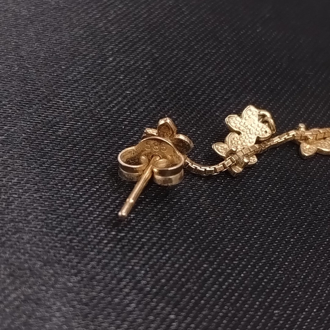 ARETES PAR ORO 14 K 2,50 GRMS (SEMINUEVO)
