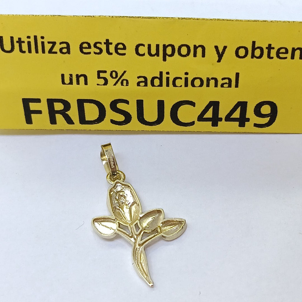 DIJE ROSA 10K 1.3 GR (NUEVO)