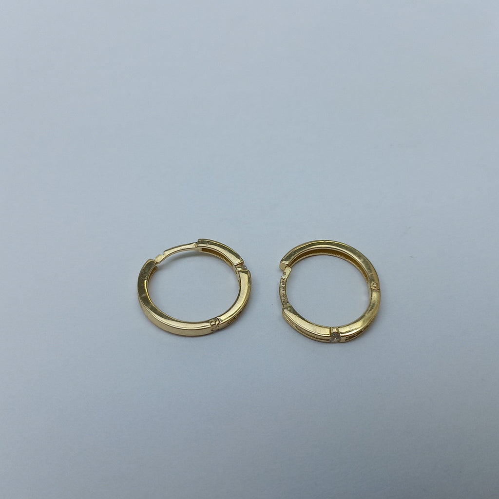 ARETES ARRACADAS LISAS 14K 2.3 GR (NUEVO)